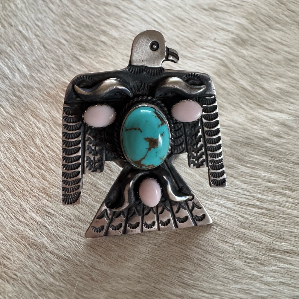 Sterling Silver Thunderbird Ring - image 1